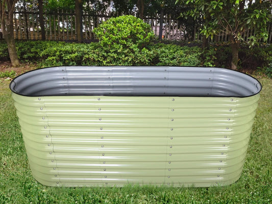 32" Tall, 12-in-1 Raised Garden Bed, in Sage Green