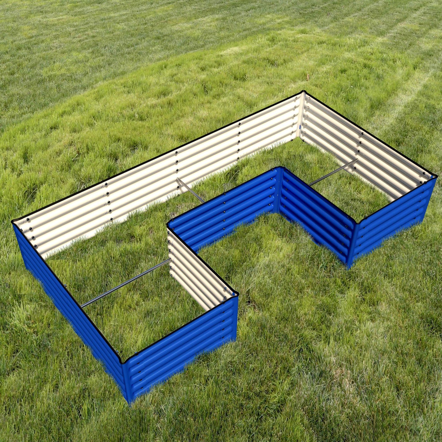 Planter Box 17" Tall "U" Shape Infinity Raised Garden Bed