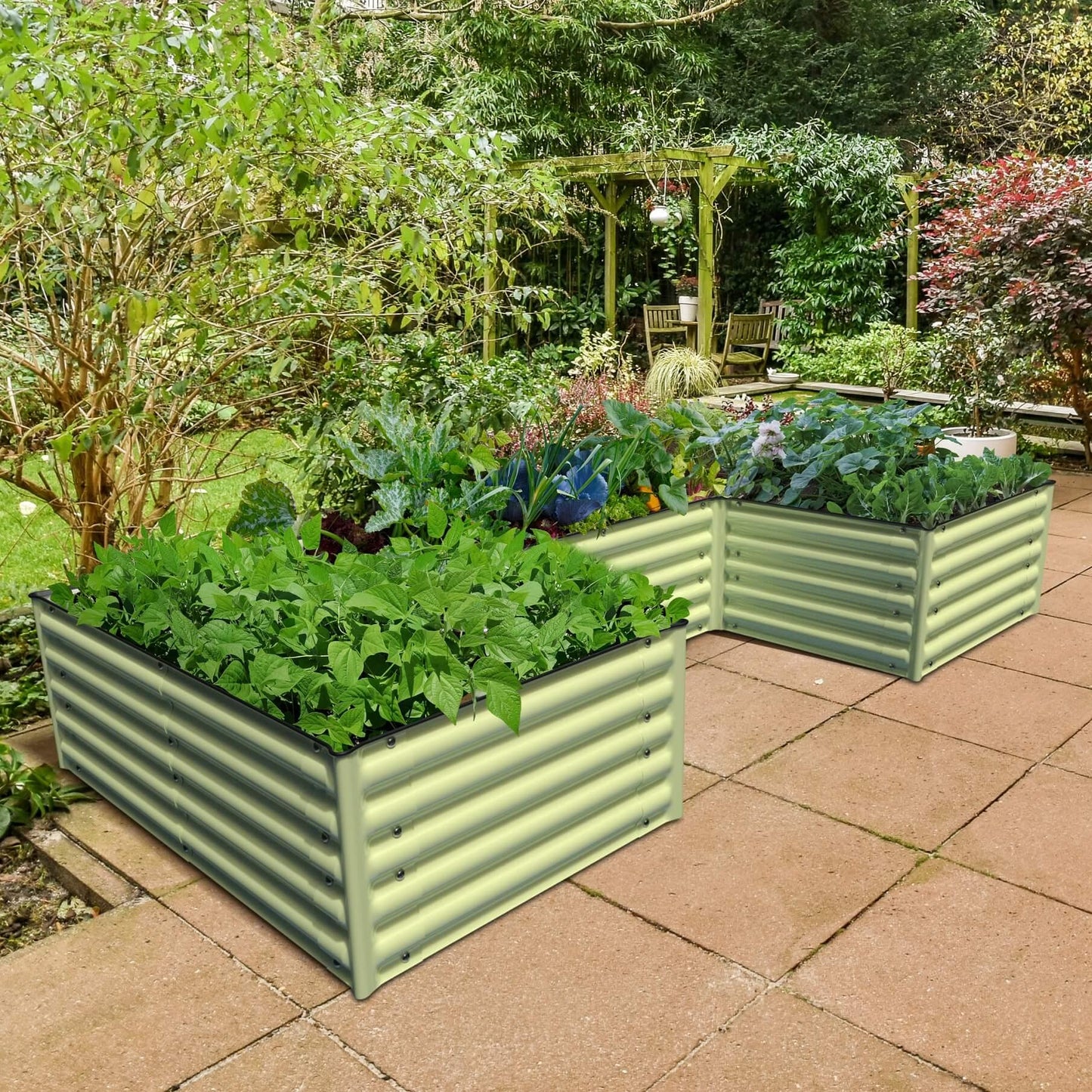 Planter Box 17" Tall "U" Shape Infinity Raised Garden Bed