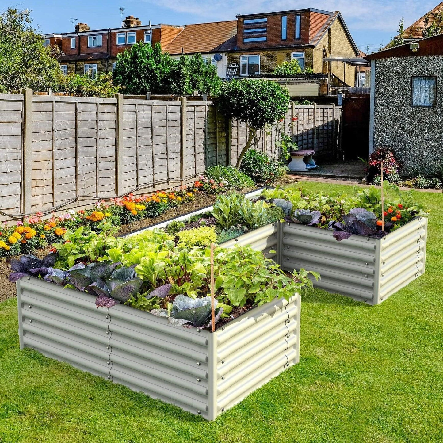 Planter Box 17" Tall "U" Shape Infinity Raised Garden Bed
