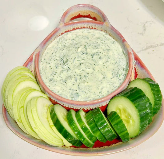 Fresh Garden Dill Dip with Zucchini | Easy Garden-to-Table Appetizer
