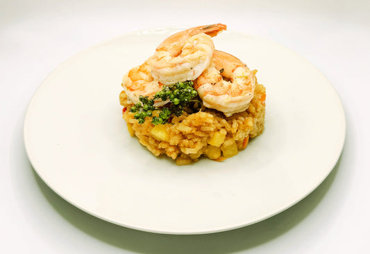 Cilantro Lime Shrimp with Pineapple Rice