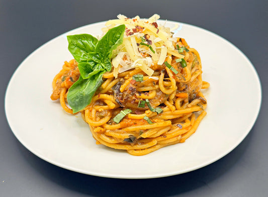 Garden-to-Table Eggplant Pasta