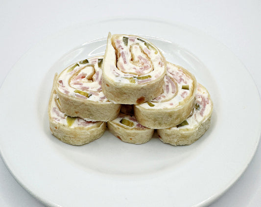 Garden Dill Pickle Tortilla Roll-Ups with Ham & Cream Cheese