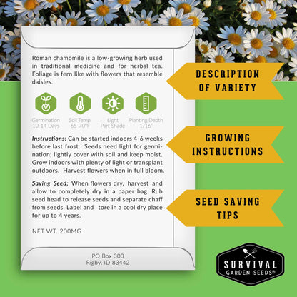 Medicinal Tea Seed Collection - 9 Flowers and Herbs for Medicinal Tea