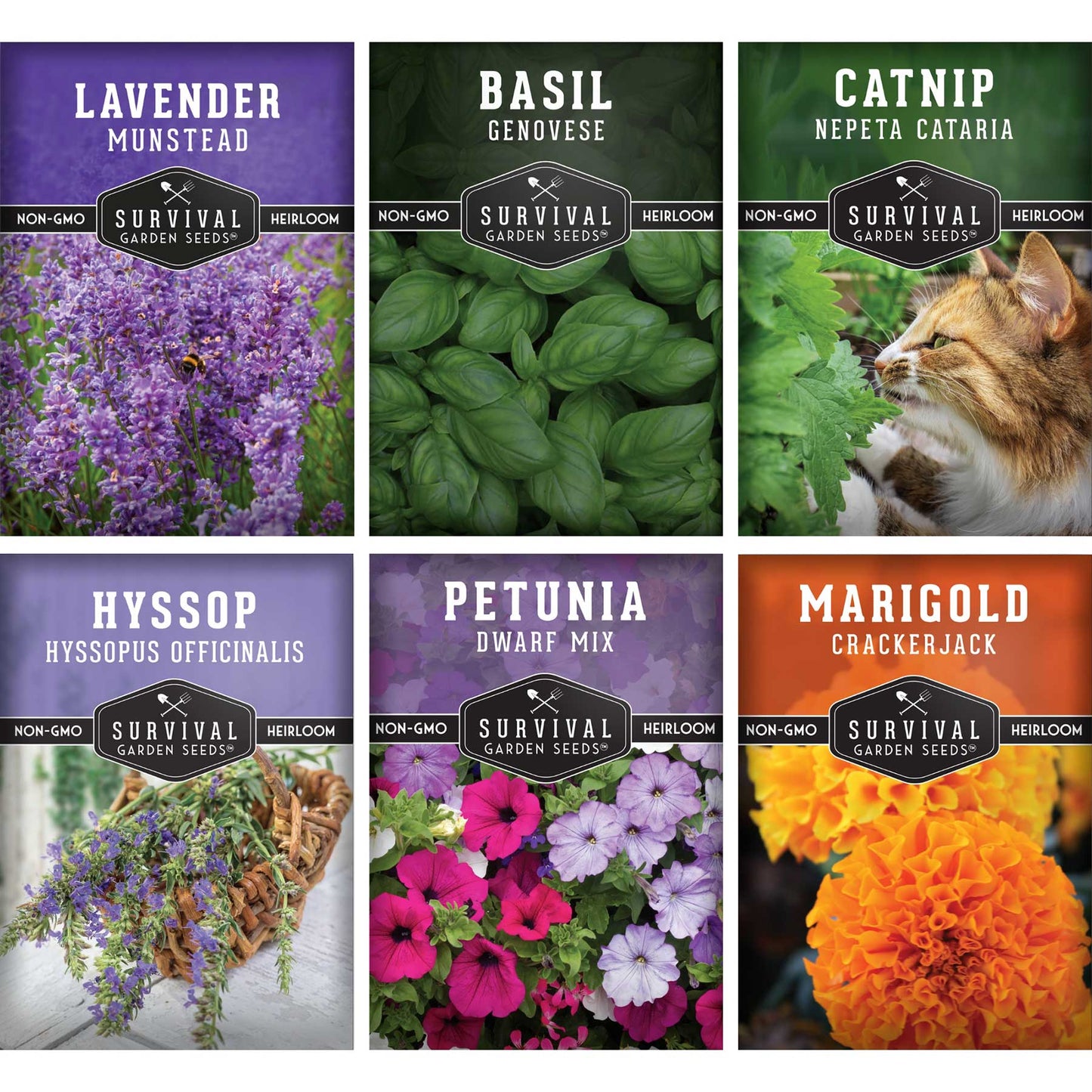 natural flower seeds Pest Defense Seed Collection – 6 Heirloom Herbs & Flowers for Natural – Kimberly's Treehouse Garden