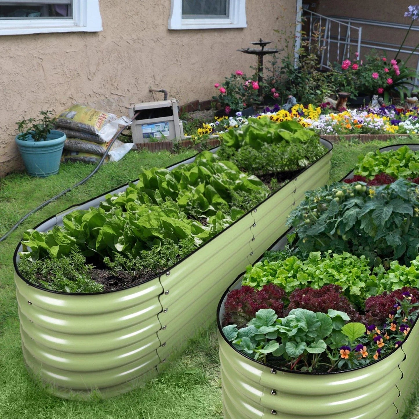 Olle Gardens 17" Tall, 12-in-1 Raised Garden Bed