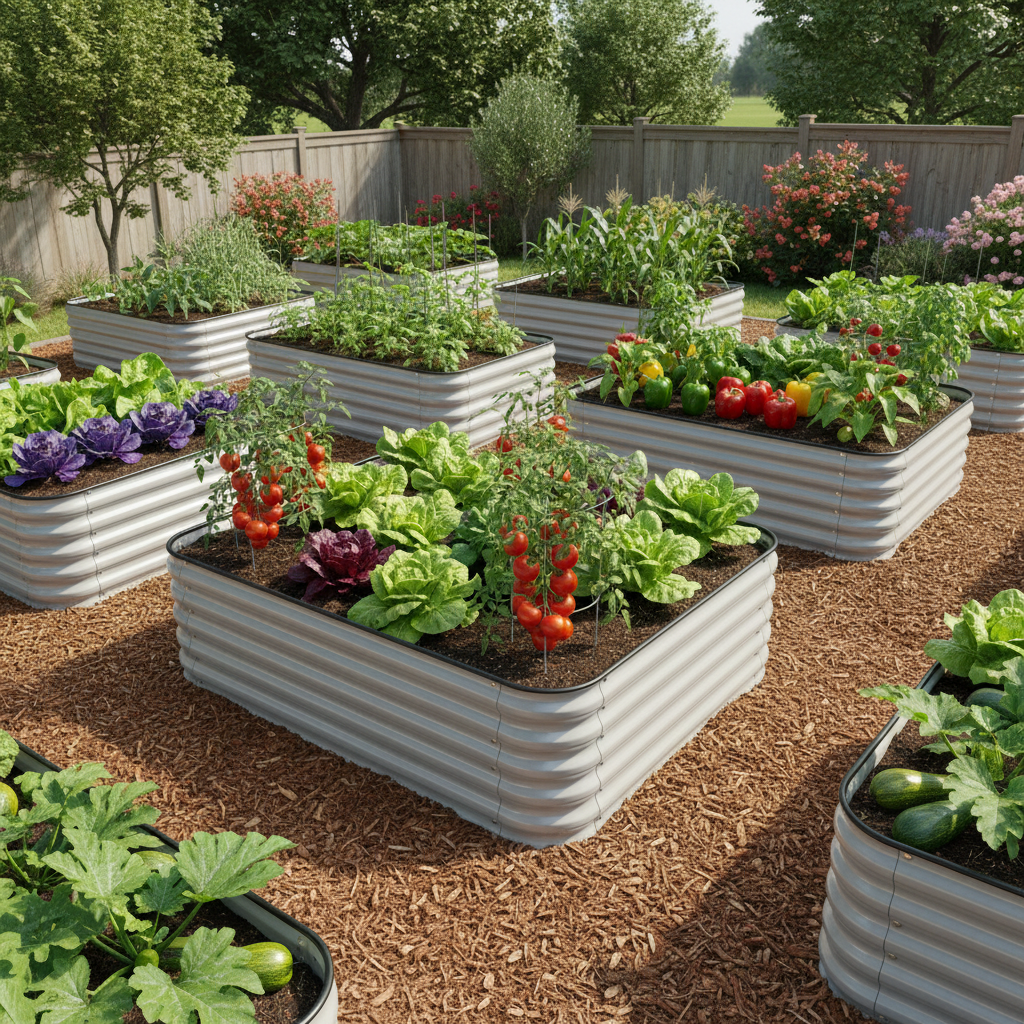 those look great, now make them in a garden with woodchip walkways